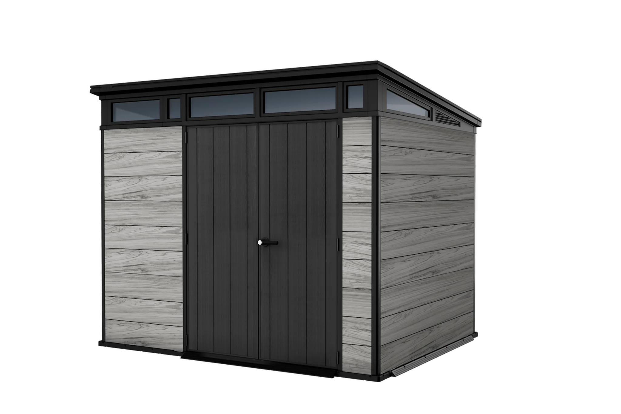 Keter Signature Pent 9x7 Shed - Stormgrey Look (2.8 x 2.2m)