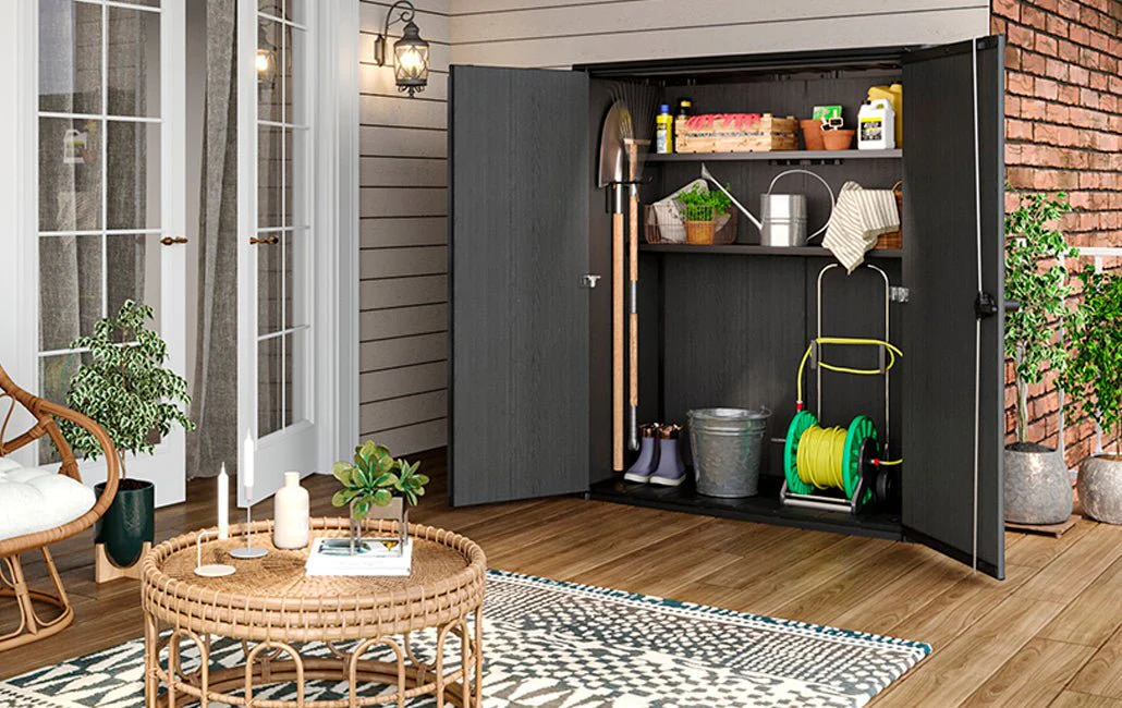 Keter Signature Vertical Shed - Stormgrey Look - Image 15