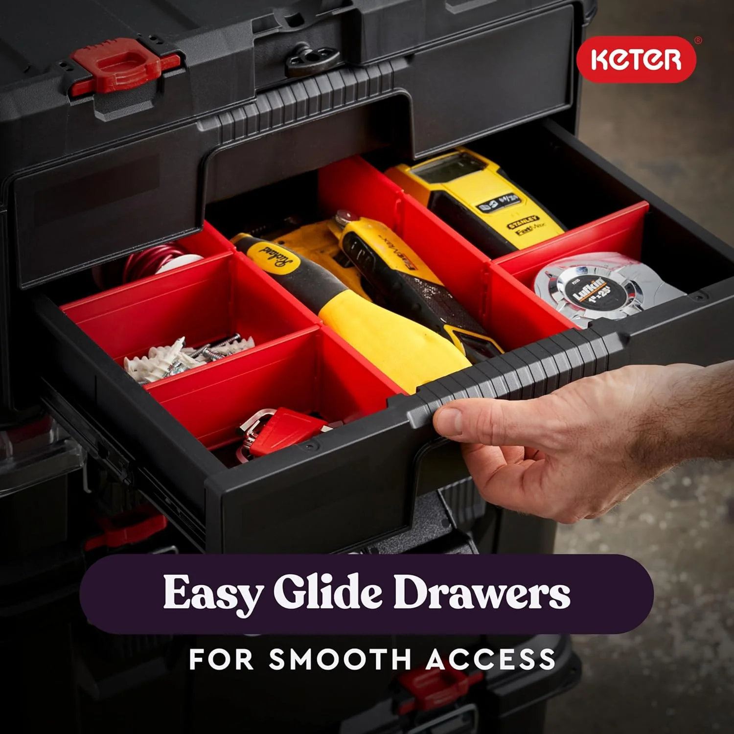 Keter STACK N’ ROLL 2 Drawers - Image 5