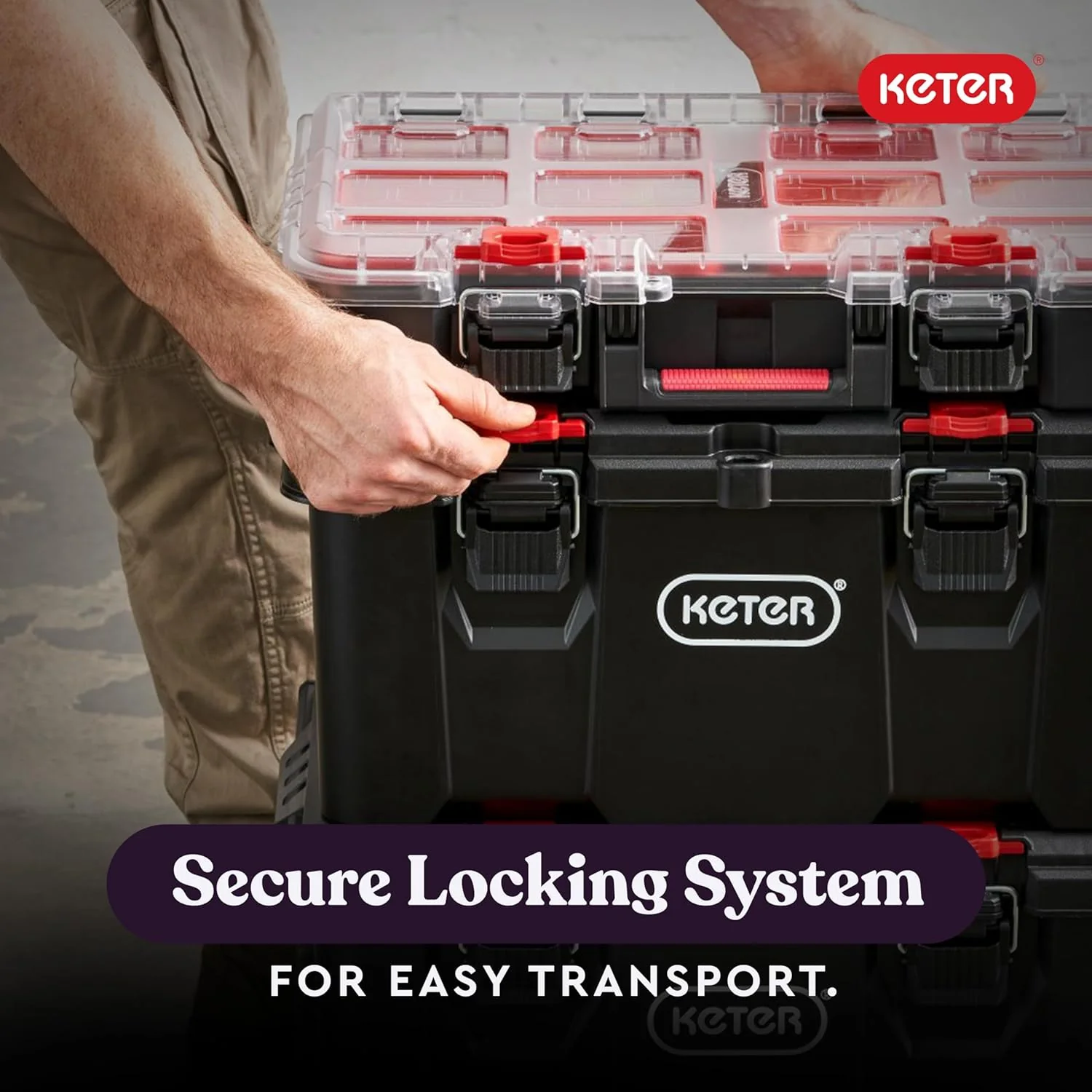 Keter STACK N’ ROLL Toolbox - Image 11