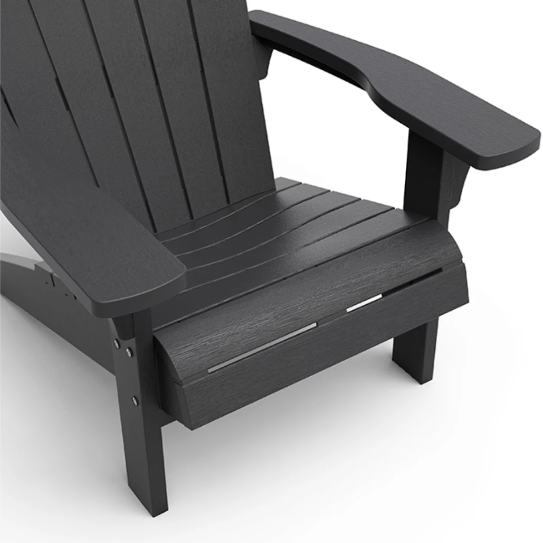 PRE ORDER: APR. - Keter Troy (no cup holder) Adirondack - Graphite 2 PACK - Image 5