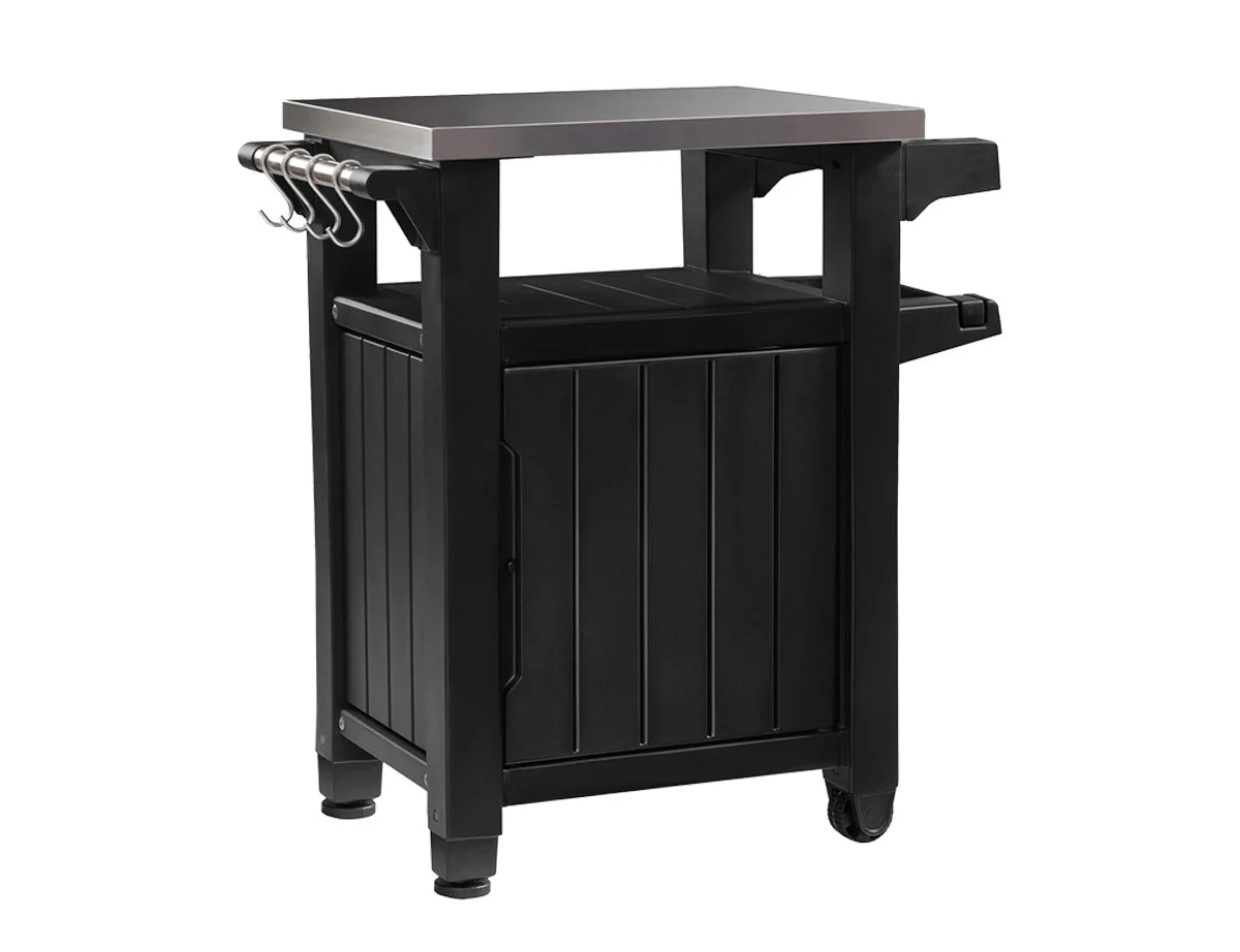 Keter Unity Classic Outdoor BBQ Prep Bench and Storage Unit