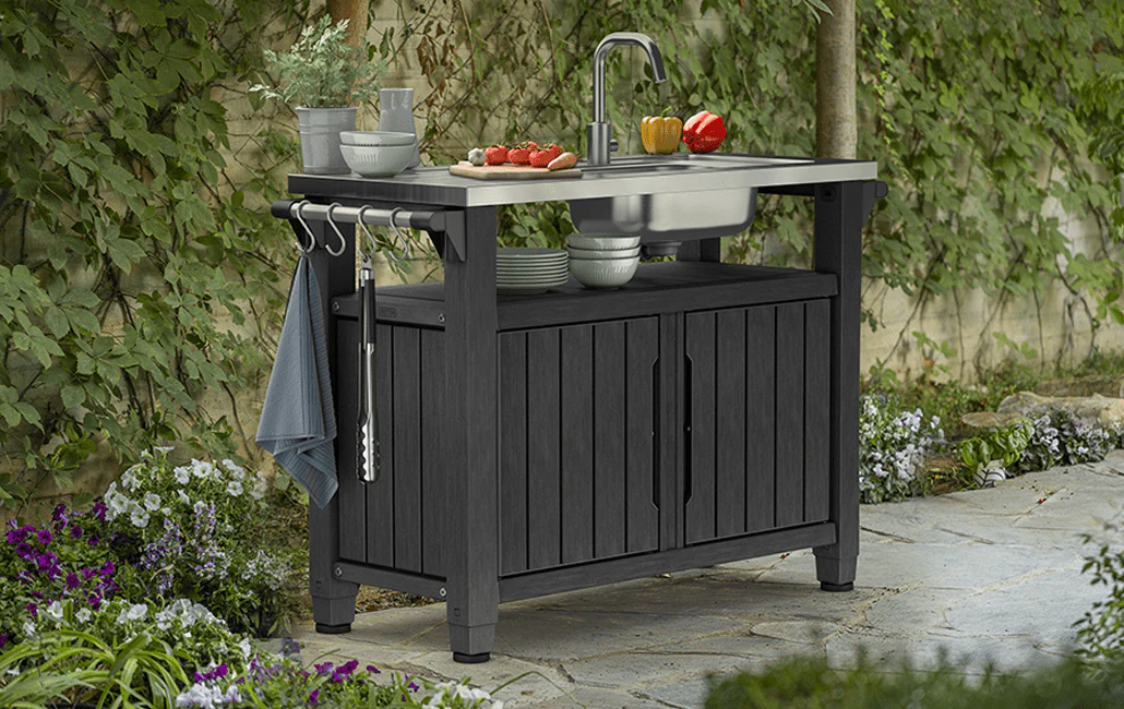 Keter Unity XL BBQ Entertainment Unit with Sink - Image 4