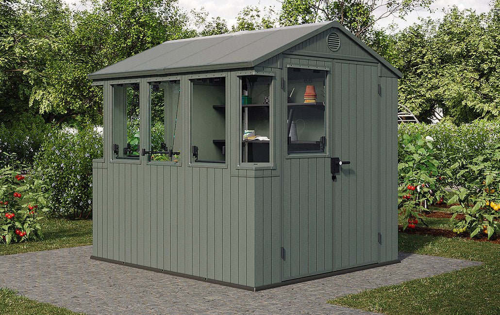 Keter Potting 6x8 Shed - Green (1.9 x 2.4m) - Image 16