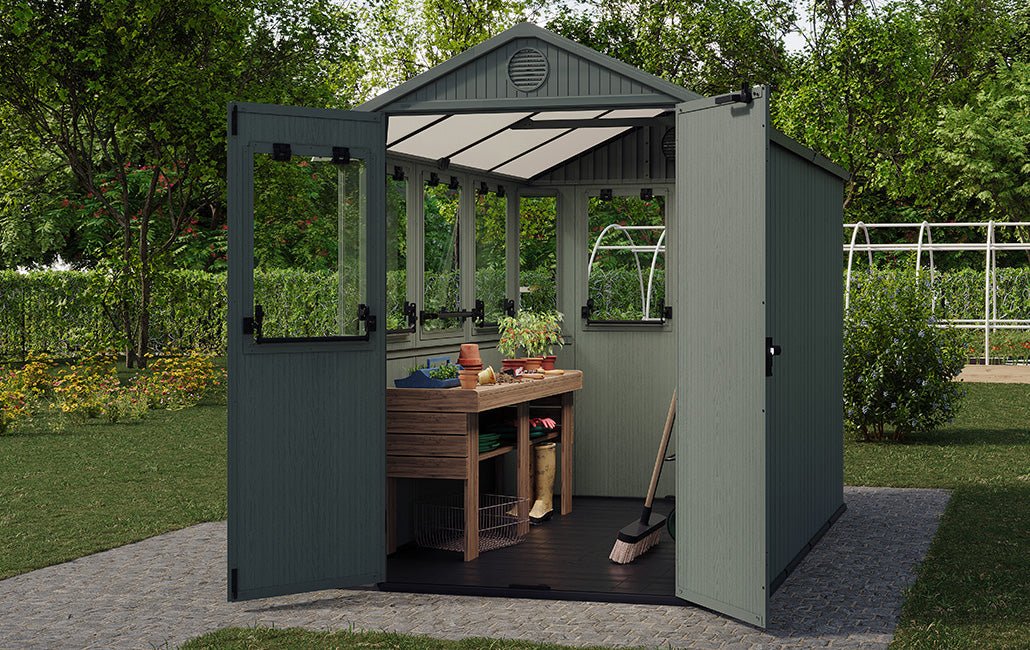 Keter Potting 6x8 Shed - Green (1.9 x 2.4m) - Image 17