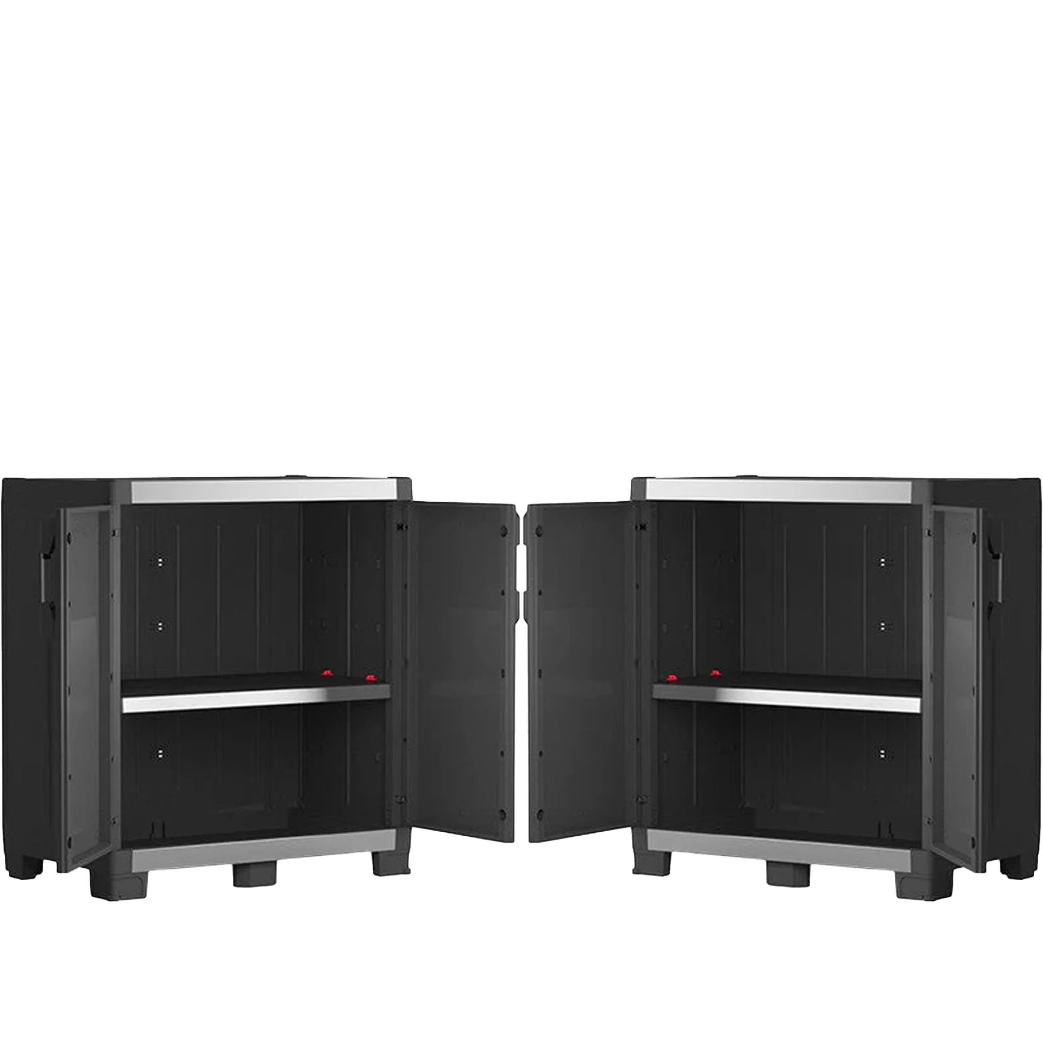 2 x Keter XL Garage Base Storage Cabinets - Image 2
