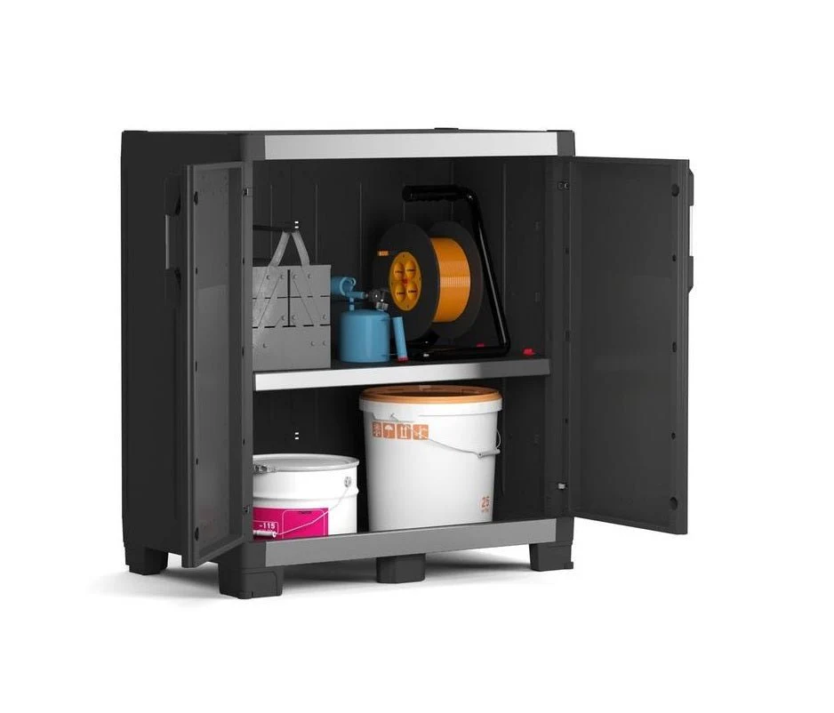 2 x Keter XL Garage Base Storage Cabinets - Image 3