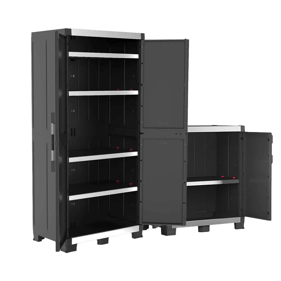 Keter XL Base/ XL Tall Storage Cabinets (Bundle) - Image 2