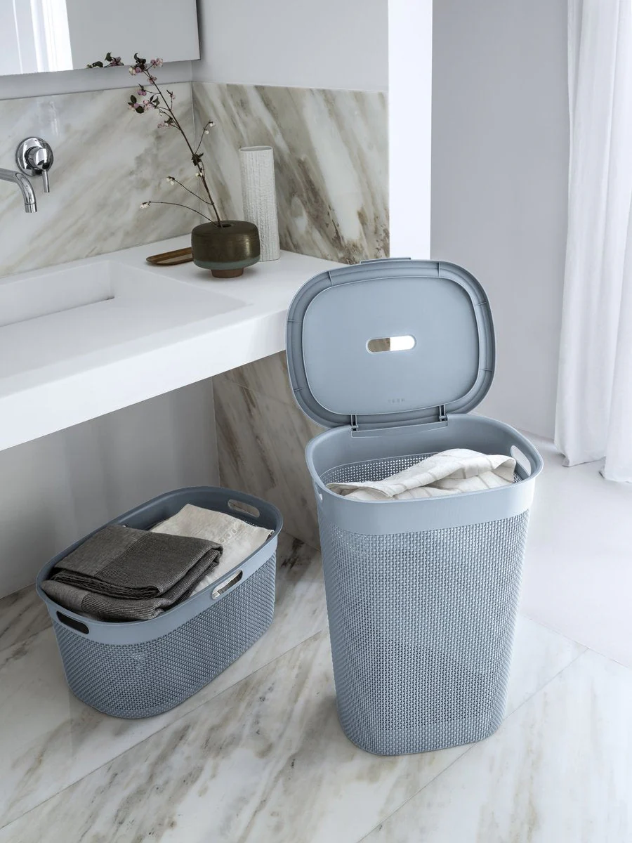 KIS Filo Laundry Basket (45L) - Light Blue - Image 3