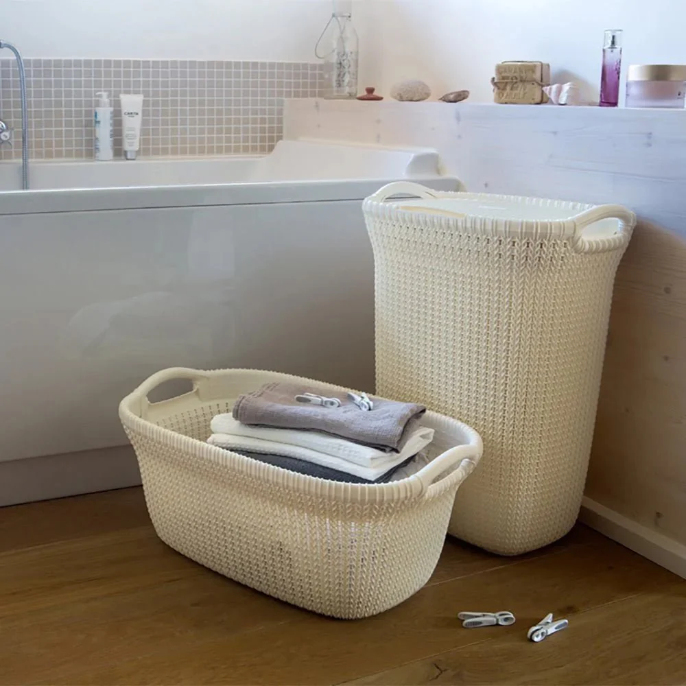 Curver Knit Laundry Basket (40L) - Image 3