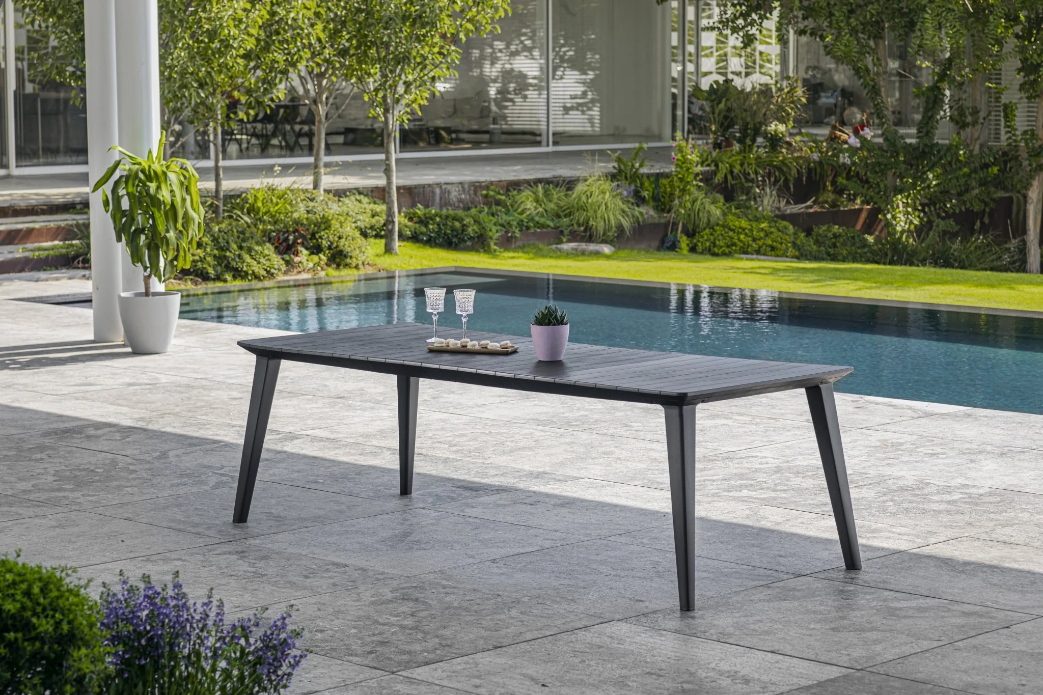 Keter Lima Dining Table - Graphite - Image 2