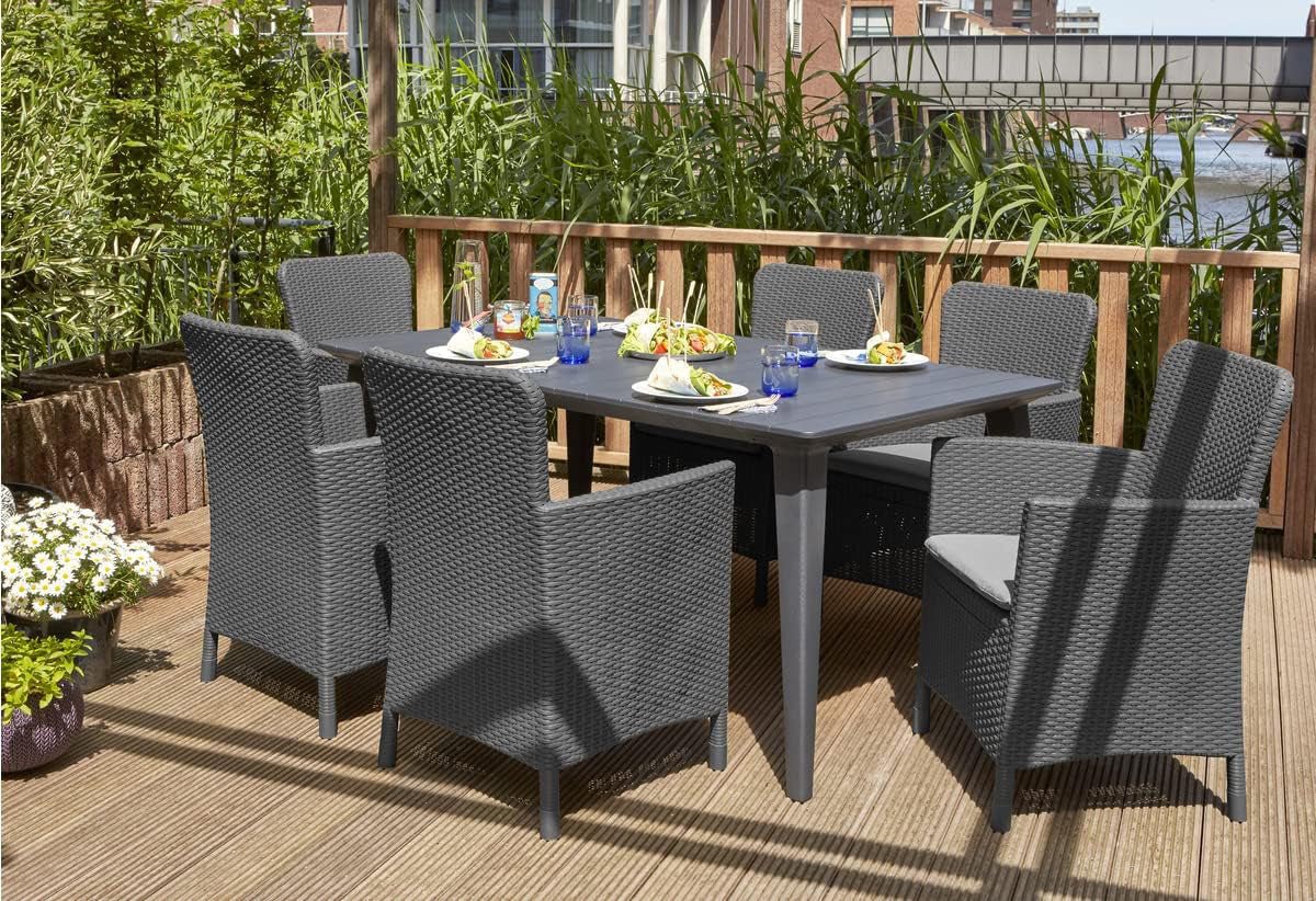 Keter Lima Dining Table - Graphite - Image 5