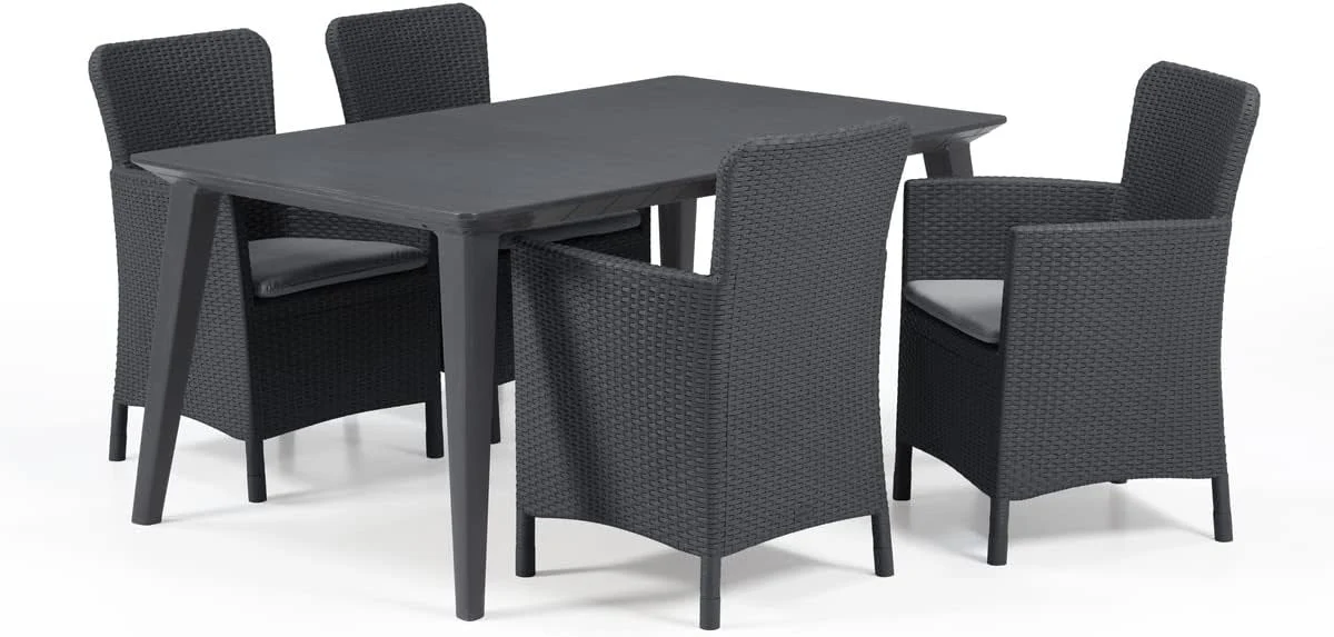 Keter Lima Dining Table - Graphite - Image 6