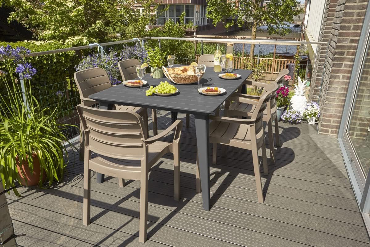 Keter Lima Dining Table - Graphite - Image 7