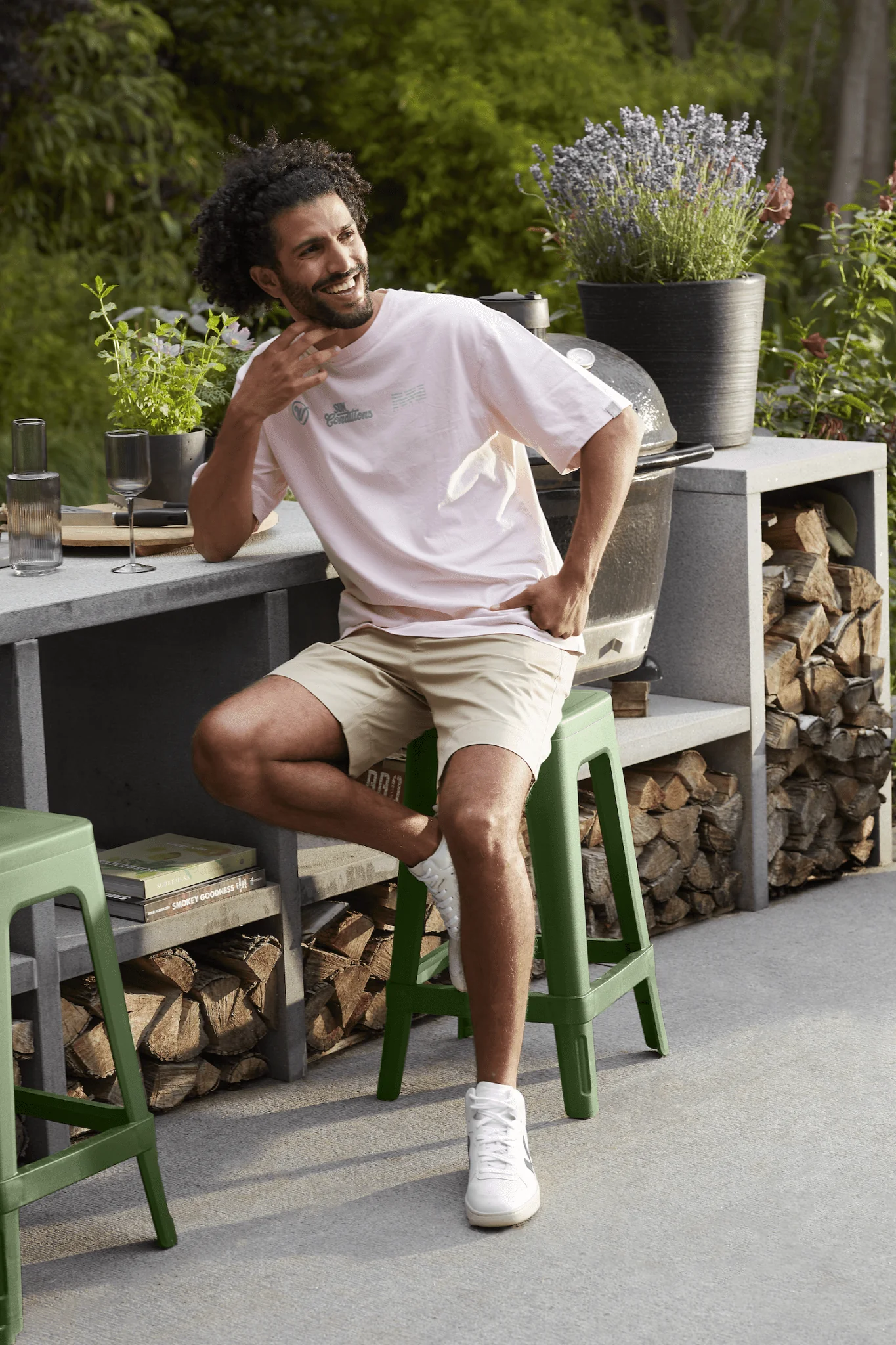 Keter Lucca Indoor/Outdoor Bar Stool - Green - Image 6