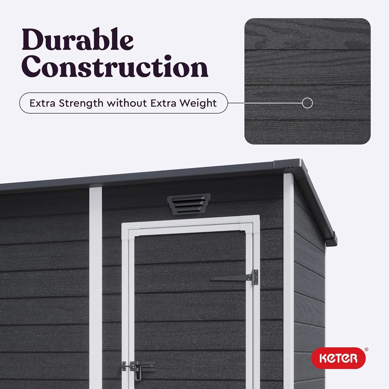 PRE ORDER: OCT. - Manor Pent Essential 6x4 Garden Shed - Dark Grey (1.8 x 1.1m) - Image 6