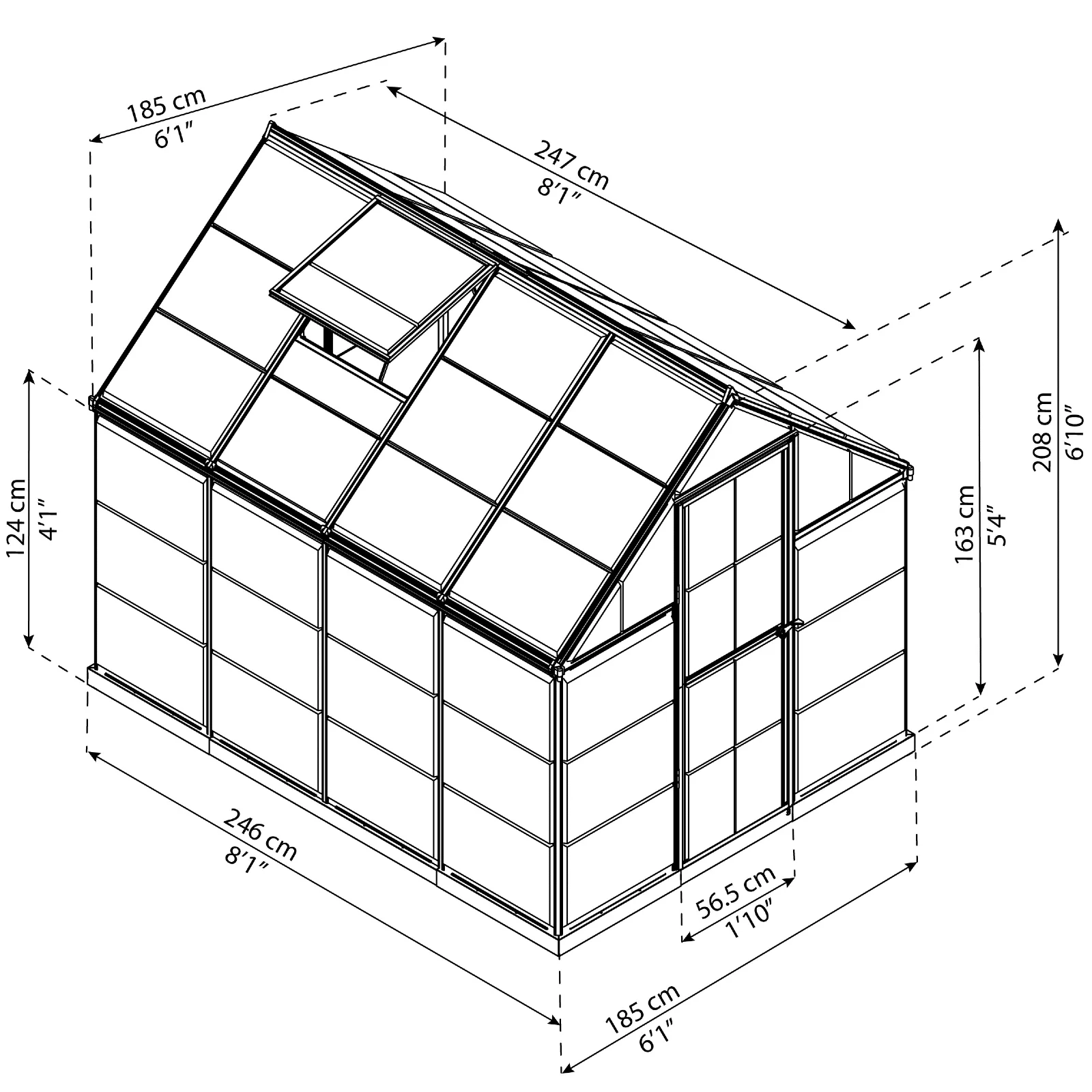 PRE ORDER: APR. - 6' x 8' Harmony Greenhouse (1.9m x 2.5m) - Image 6