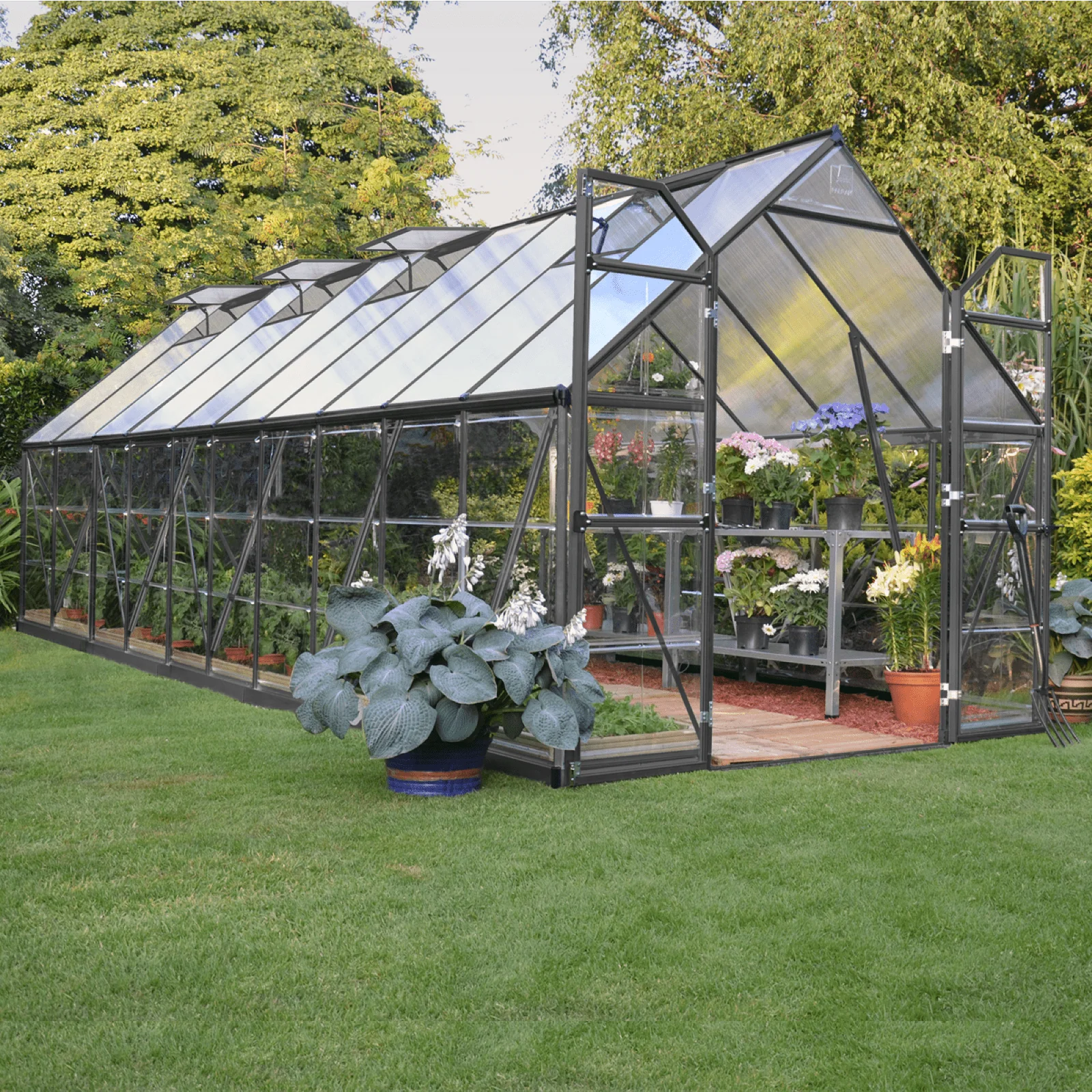 8' x 20' Balance Greenhouse - Grey Frame (2.5m x 6.1m) - Image 2