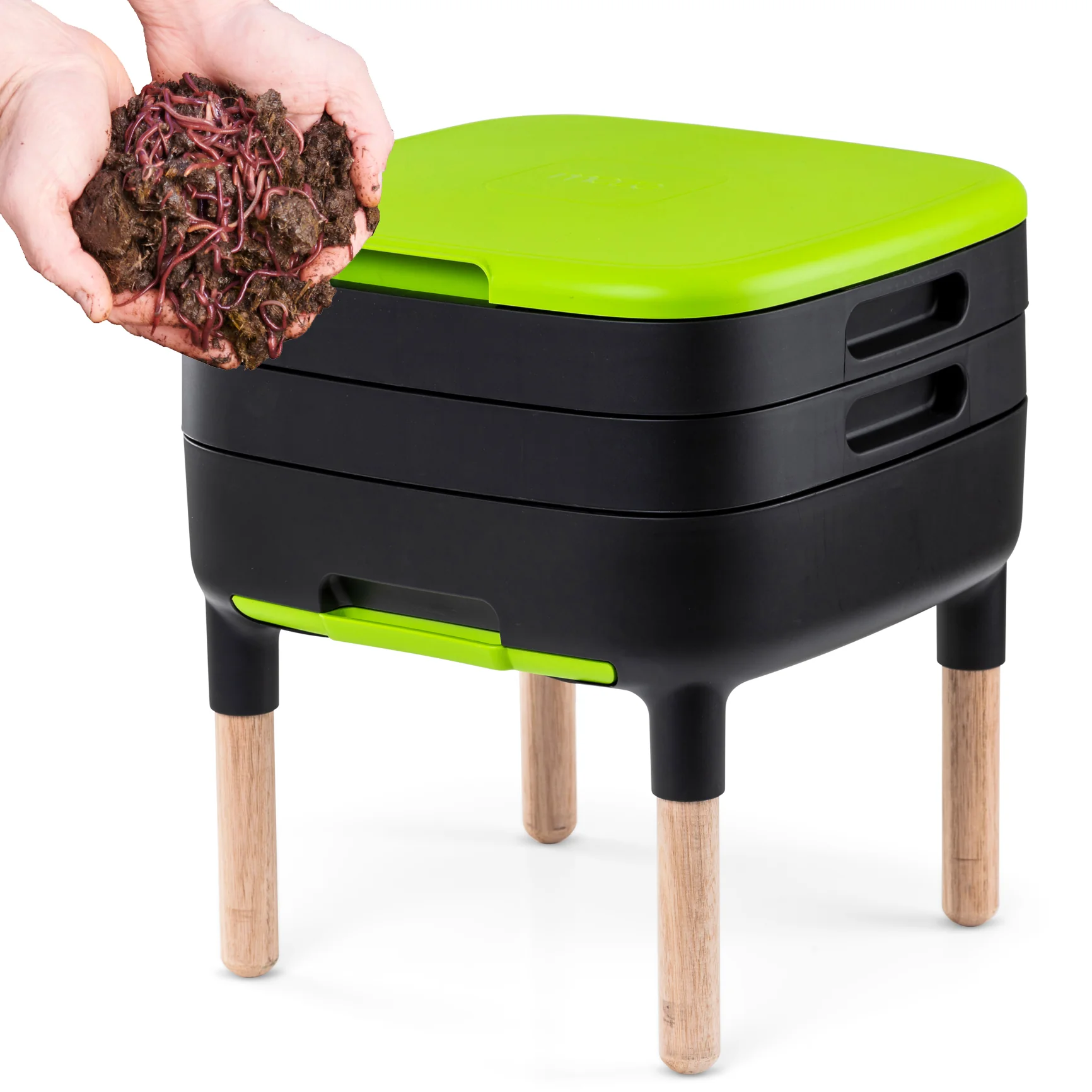 Maze Worm Farm (Wood Legs and Worms)