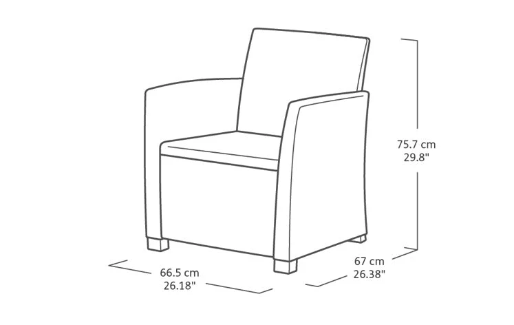 Keter Mia Balcony Set - Graphite - Image 4