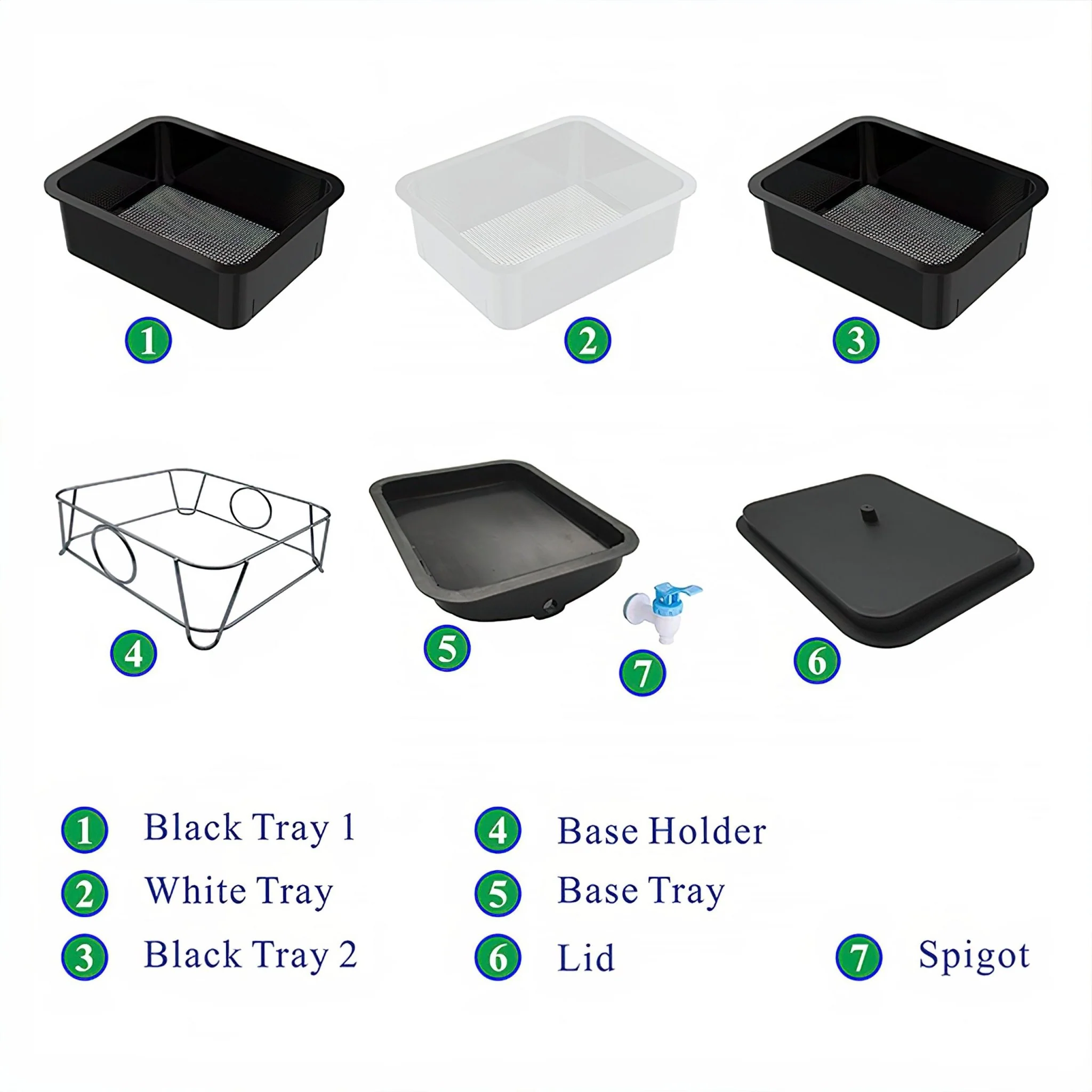 MINI 3 Tier Worm Farm (Black) - Image 5