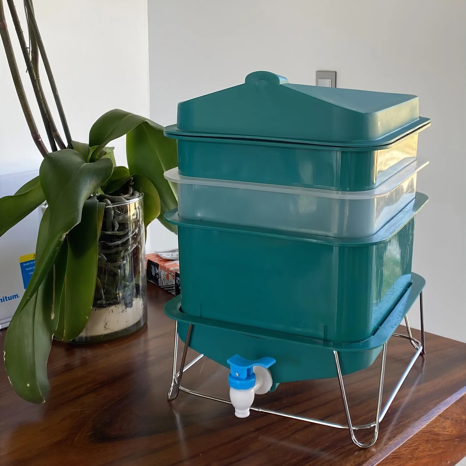 MINI 3 Tier Worm Farm (Teal) - Image 4