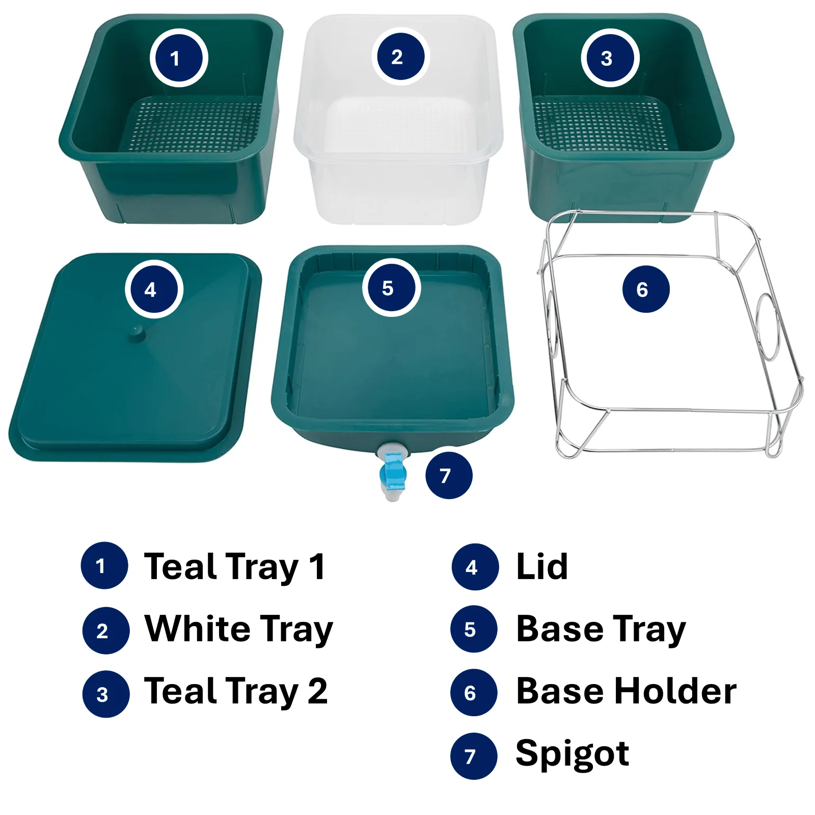 MINI 3 Tier Worm Farm (Teal) - Image 6