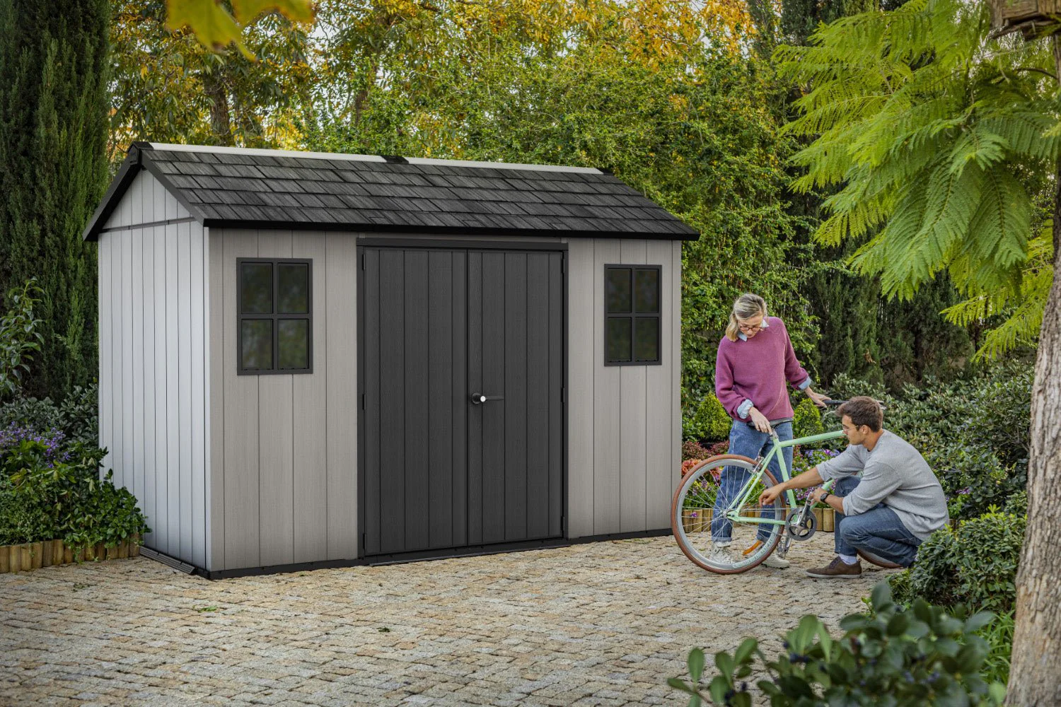 Keter Oakland Garden Shed 1175 (3.5 x 2.3m) - Image 4