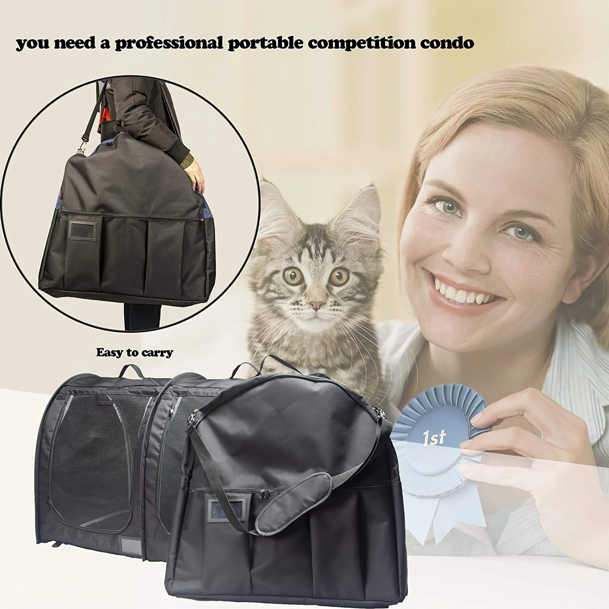 Pop Up House For Small Pets - Black - Image 5