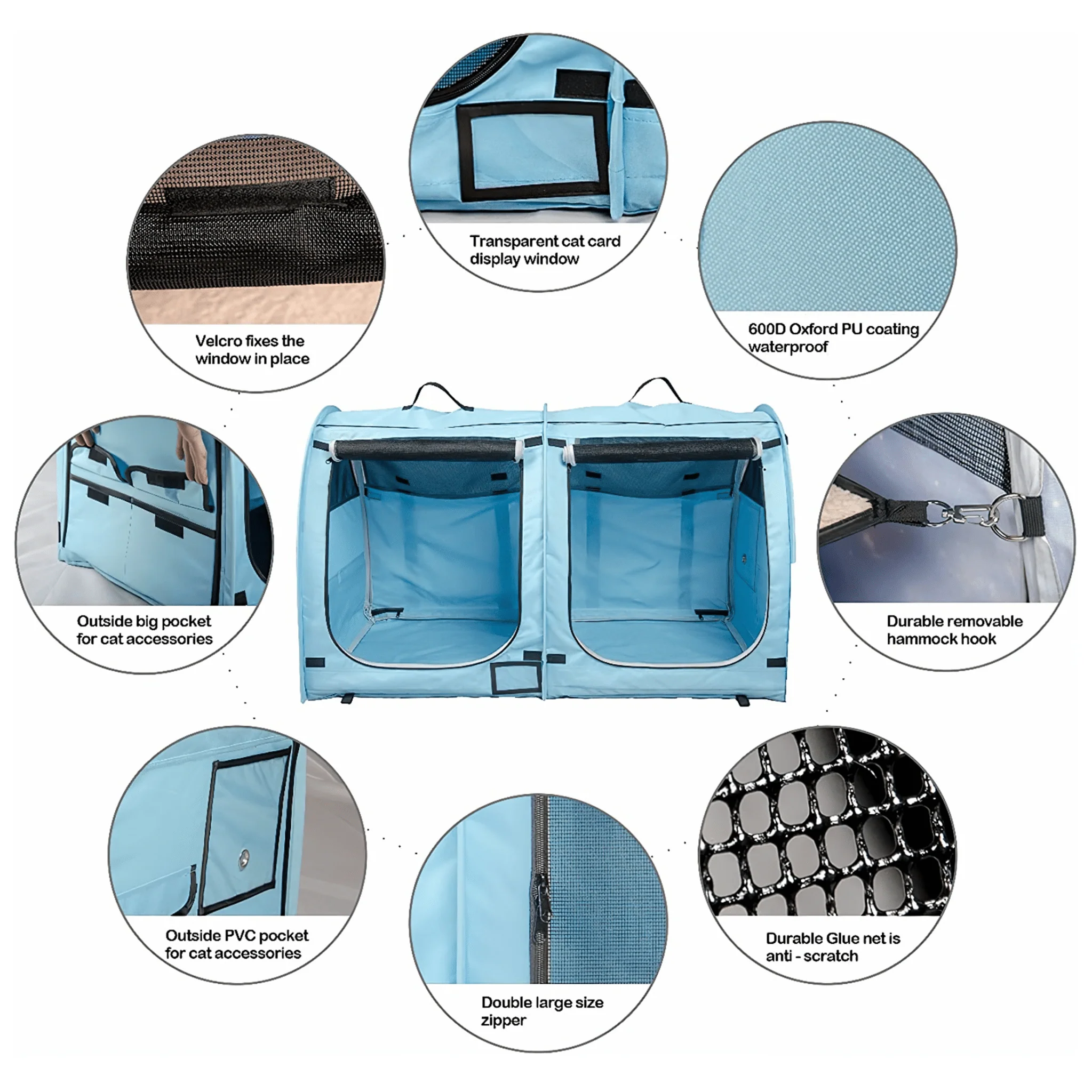 Pop Up House For Small Pets - Blue - Image 4