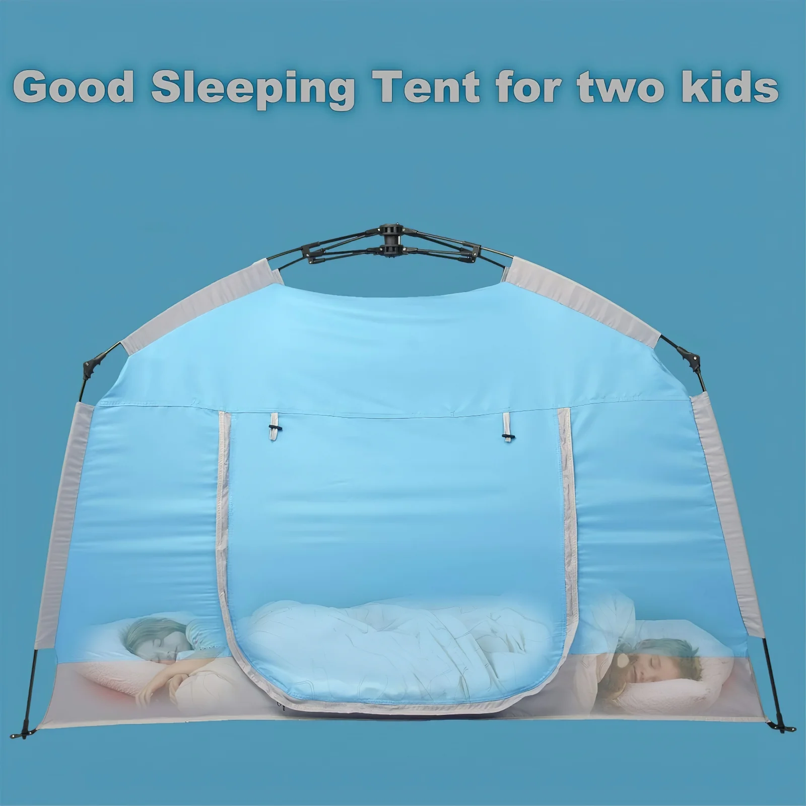 Pop up Play / Sensory Tent with Light Strip - Blue - Image 3