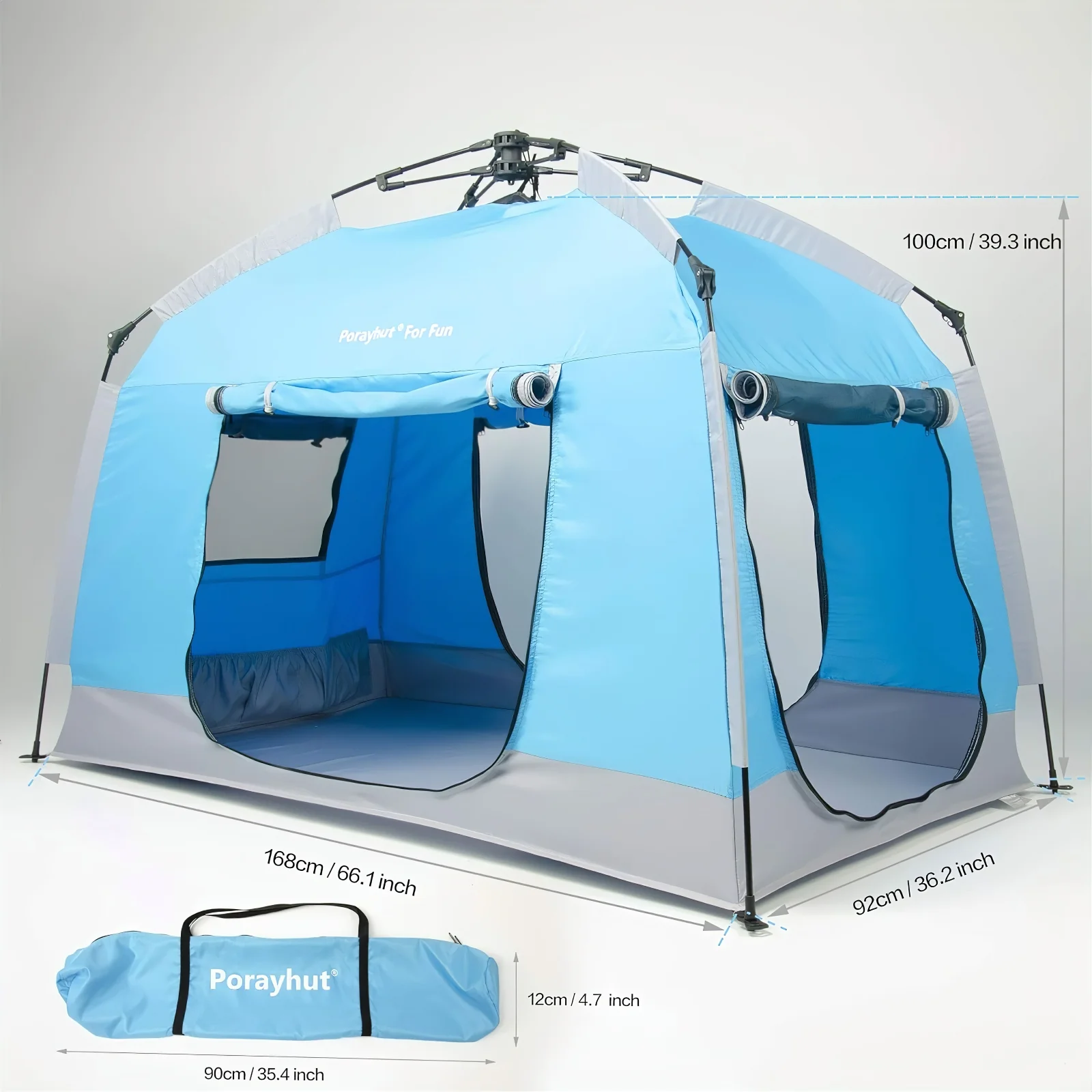 Pop up Play / Sensory Tent with Light Strip - Blue - Image 8