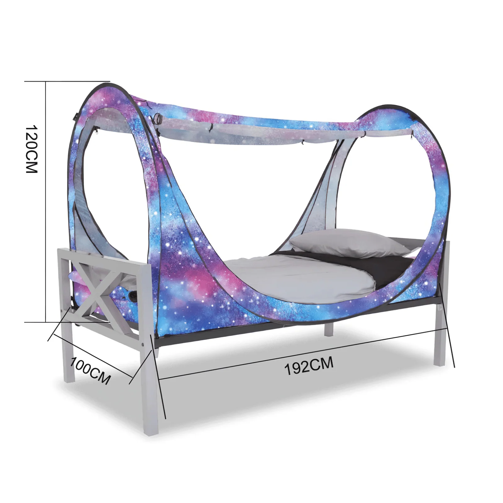 Pop up Play / Sensory Privacy Bed Tent - Galaxy - Image 9