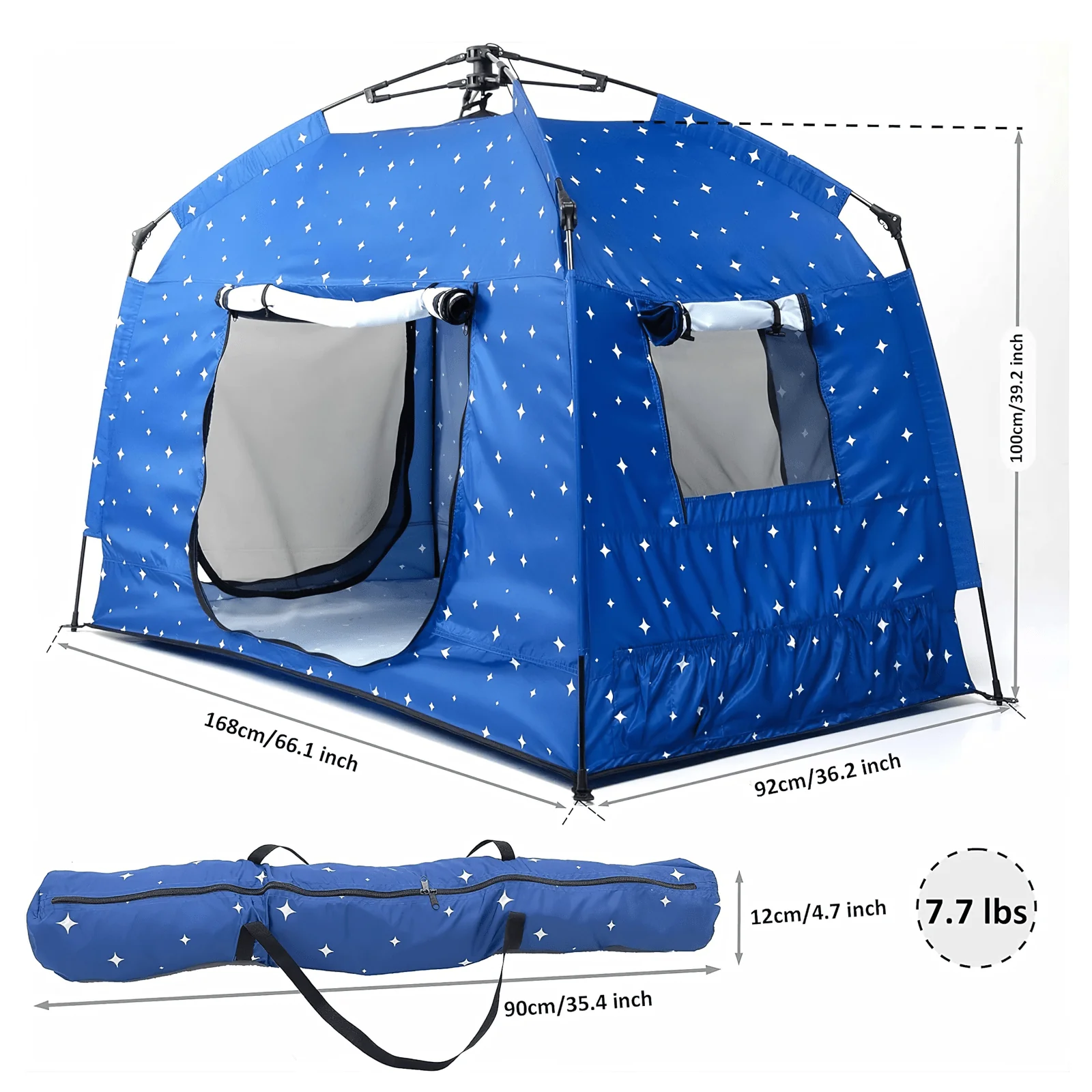 Pop up Play / Sensory Tent with Light Strip - Star - Image 8