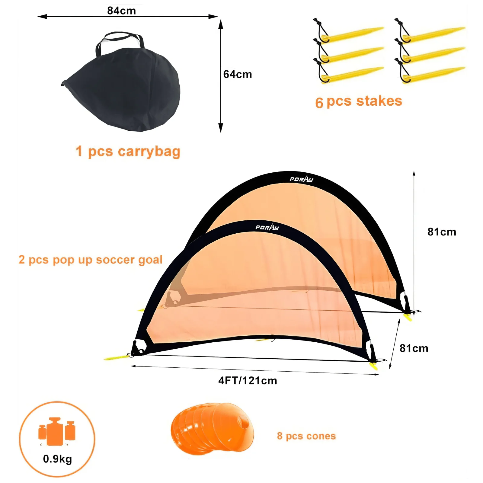 Pop up Soccer Goal Set - Arch - Image 7