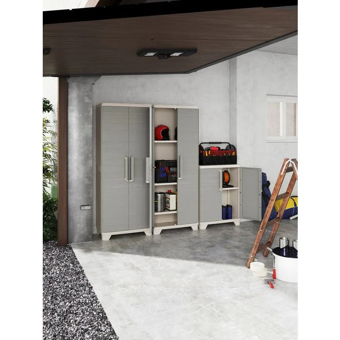 PRE ORDER: APR. - Linear Wood Tall Cabinet - Image 3