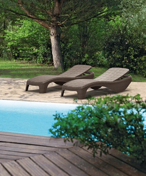 Keter Atlantic Sun Lounger - Brown- 4 Pack - Image 8
