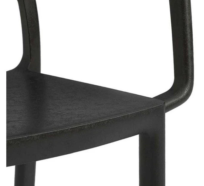 Keter Metaline Metal Look Dining Set: Black - Image 12
