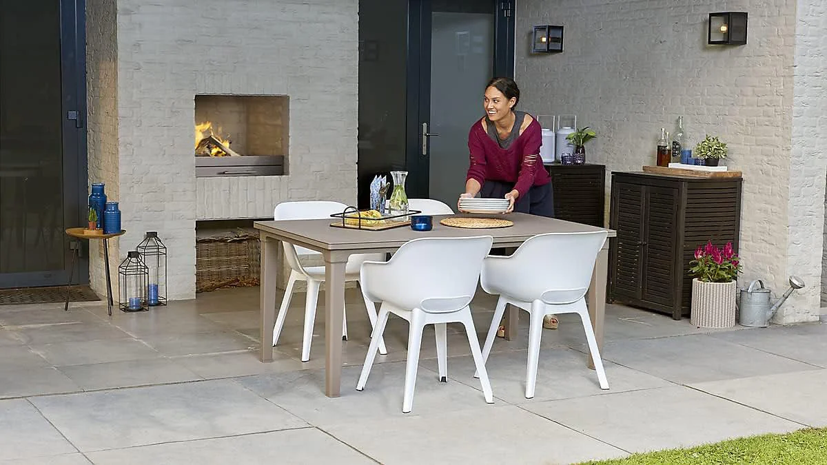 Keter Akola Dining Chair - White - 2 Pack - Image 6