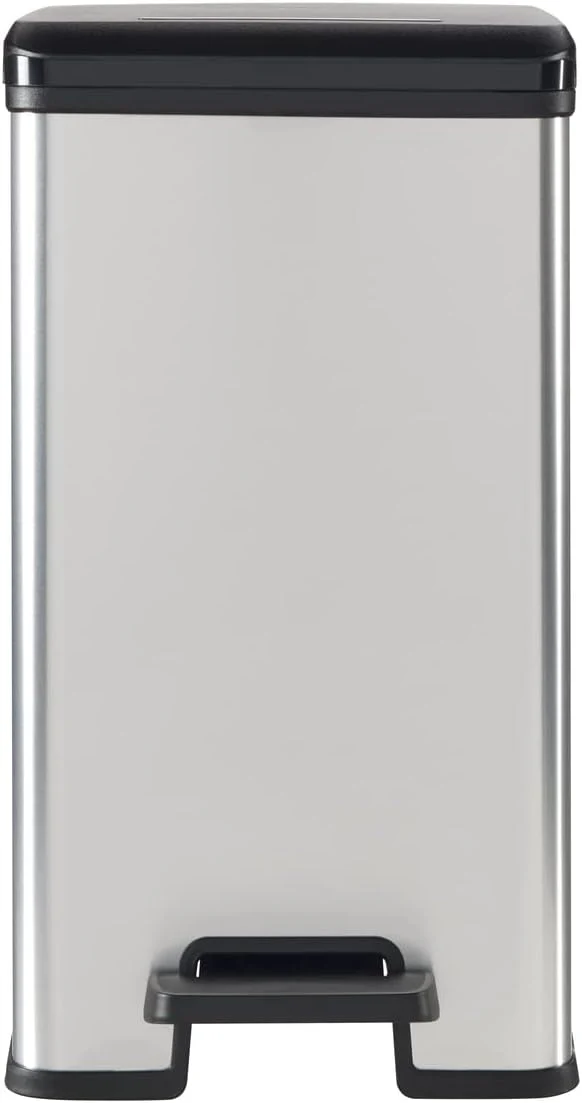 Curver Deco Slim Pedal Bin – 25L – Silver - Image 8