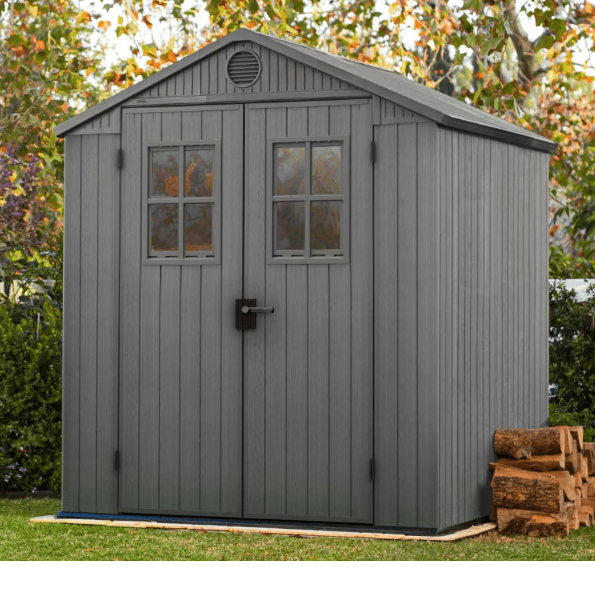 Keter Darwin 6x8 Garden Shed - Grey (1.9 x 2.4m) - Image 5