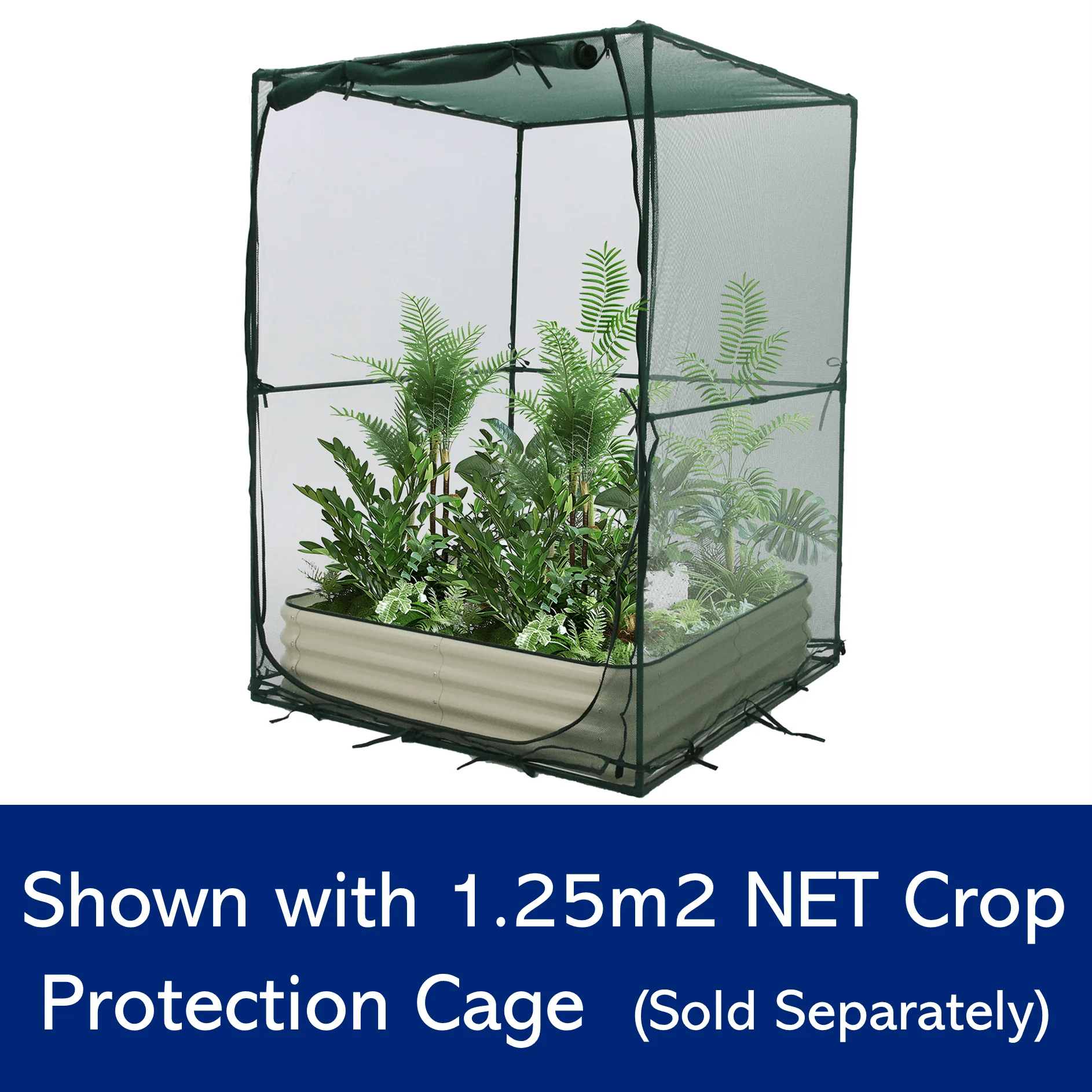 Raised Garden Bed - W125 x D125 x H29cm - Image 3