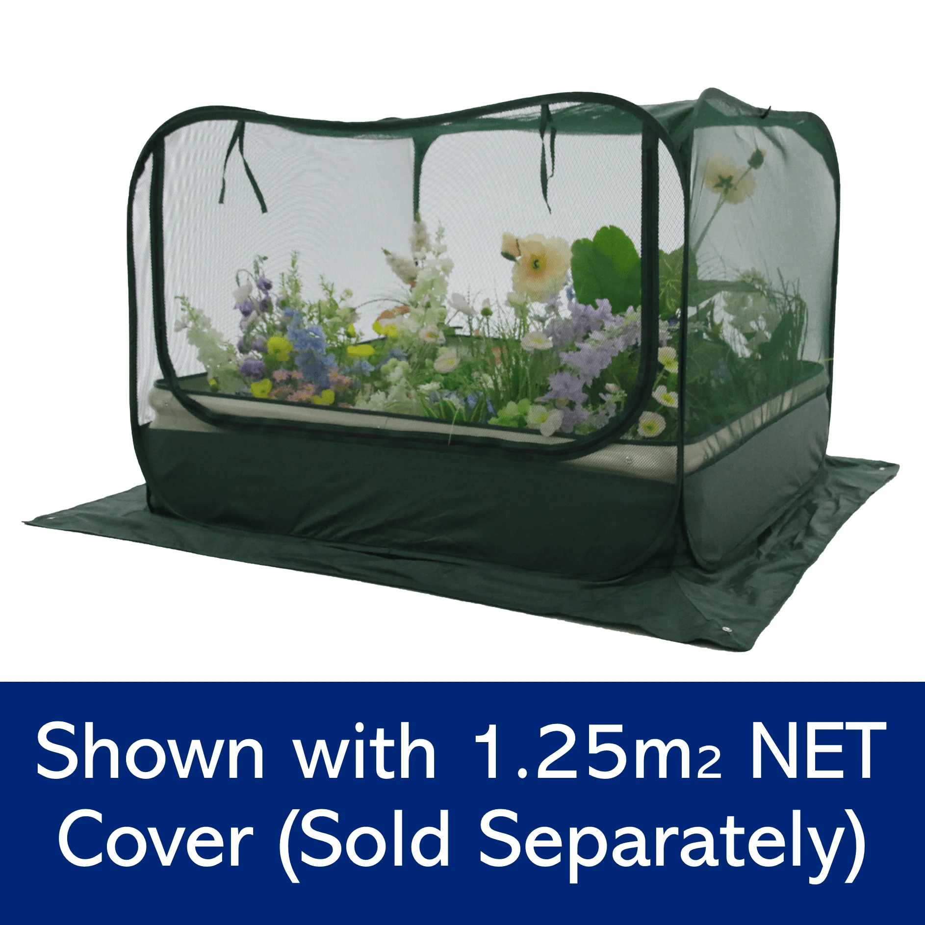 Raised Garden Bed - W125 x D125 x H29cm - Image 4