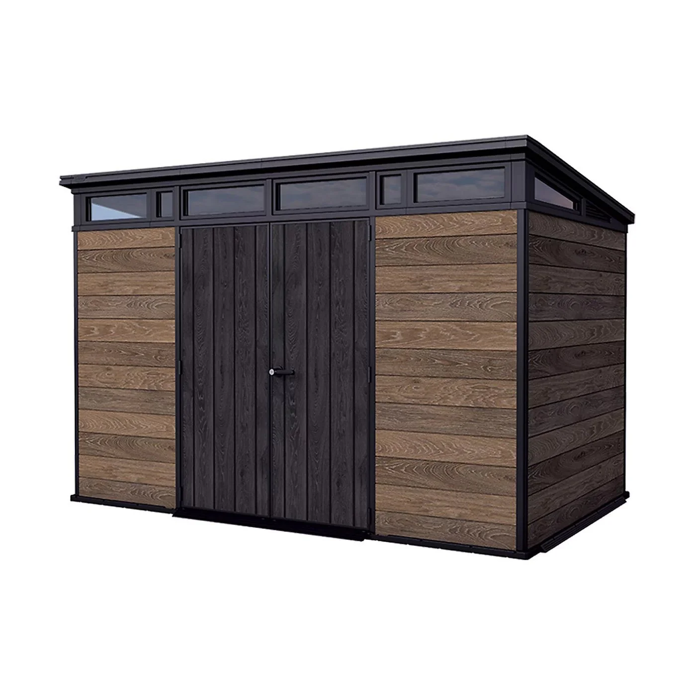 Keter Signature Pent 11x7 Shed - Walnut Look (3.4 x 2.2m) - Image 13