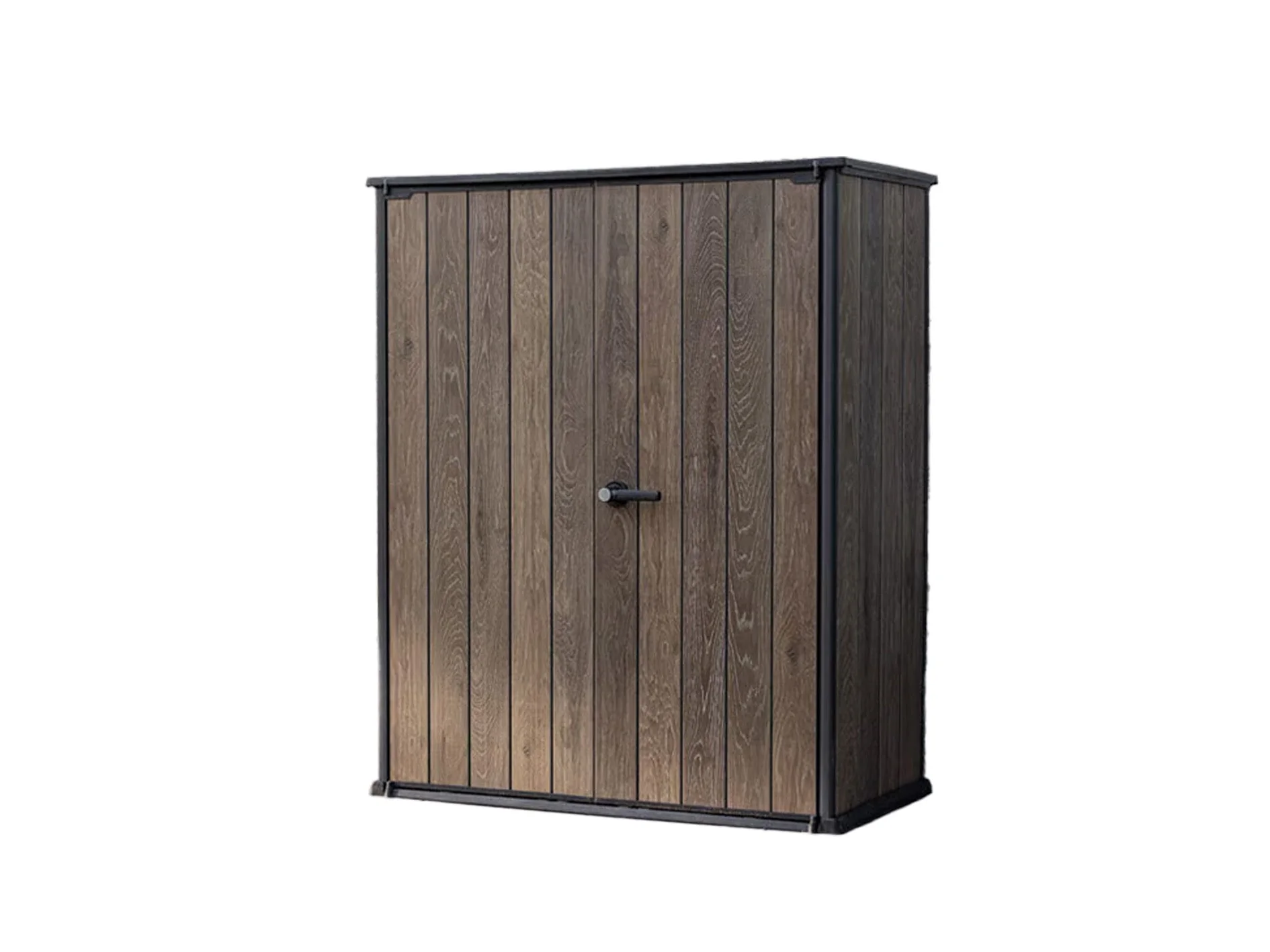 Keter Signature Vertical Shed - Walnut Look - Image 14