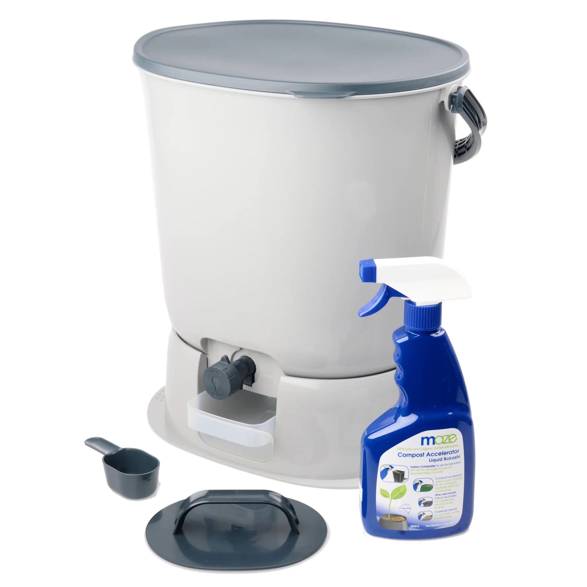 Skaza 15.3L Bokashi Organko Essential with Base - Grey