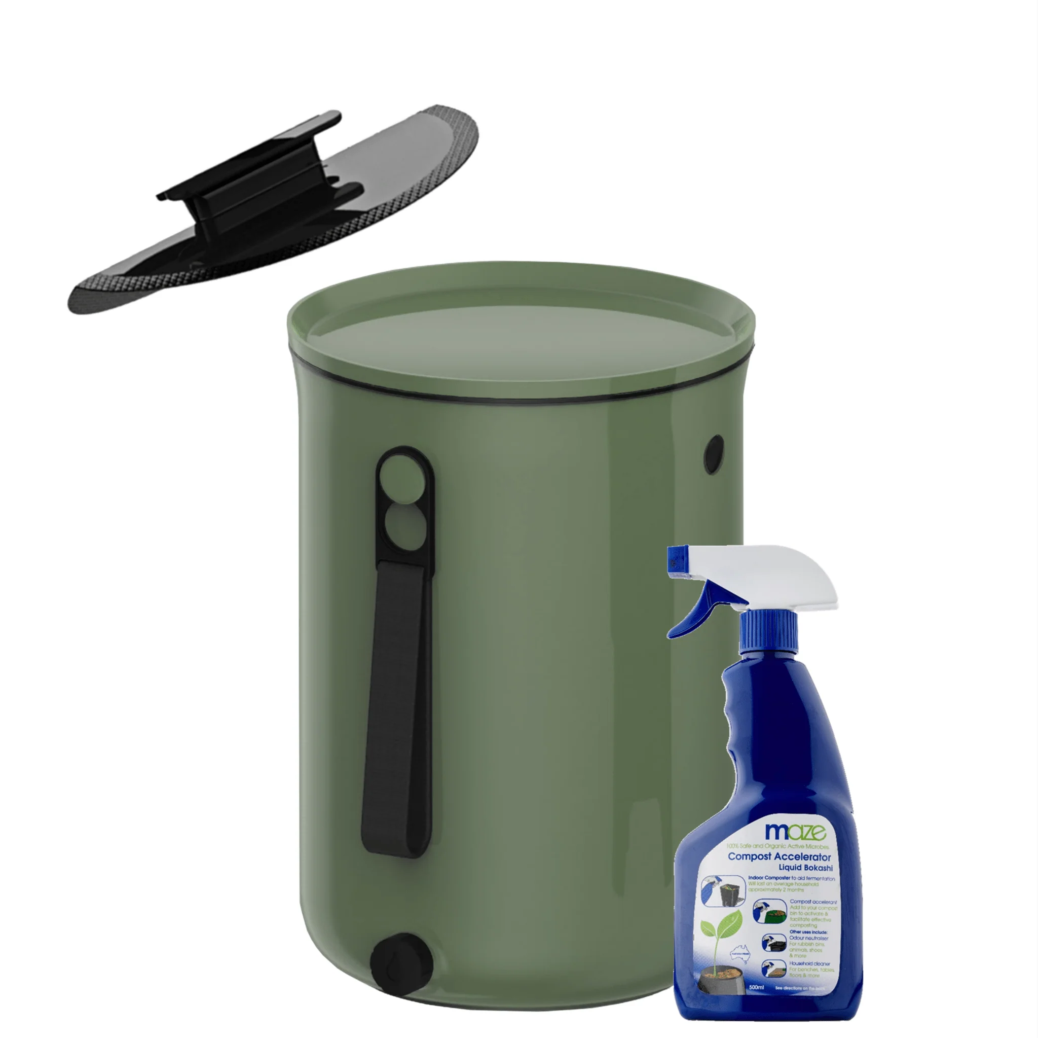 Skaza 9.6L Bokashi Organko 2 Composter - Olive