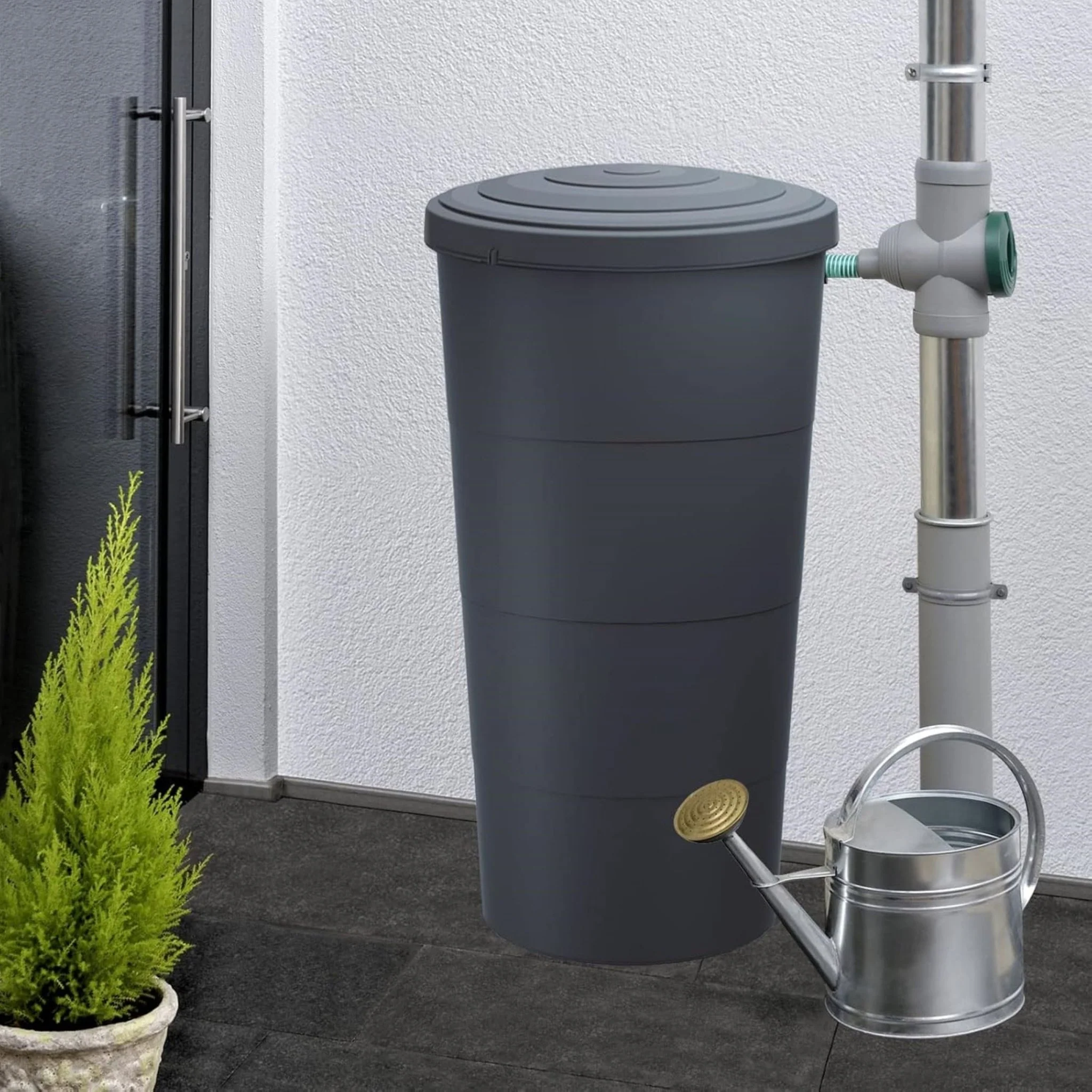 SMOOTH 200L Rainwater Tank with Stand - Image 5