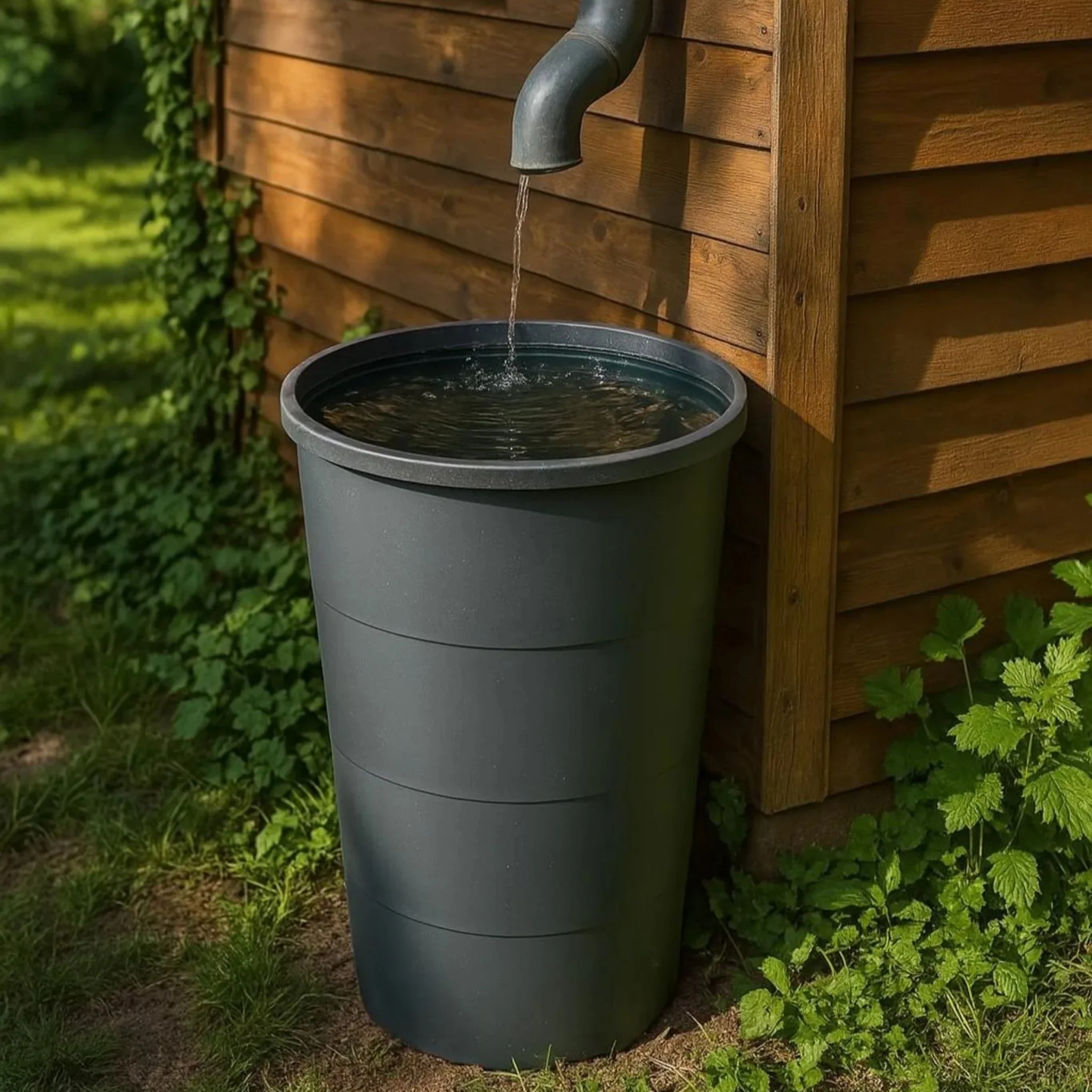 SMOOTH 200L Rainwater Tank with Stand - Image 6
