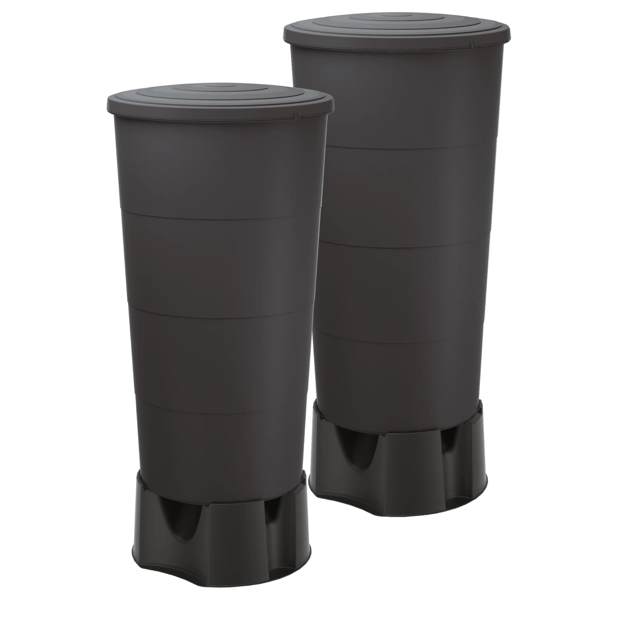 SMOOTH 200L Rainwater Tanks with Stands x 2